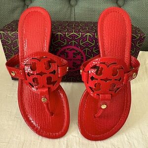Tory Burch Miller Sandals in Red